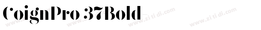 CoignPro 37Bold字体转换